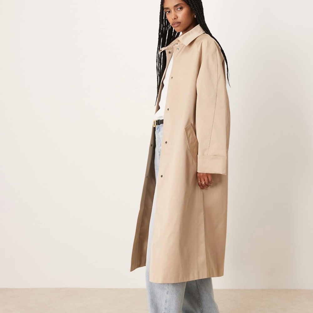 ASOS Long Beige Trench Coat